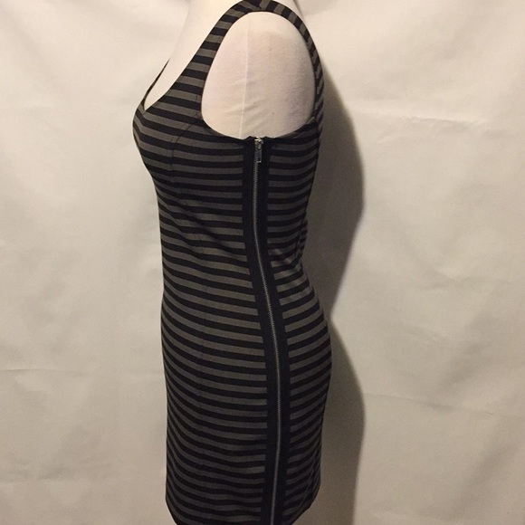 Central Park West Striped Side Zipper Dress - Picture 5 of 10